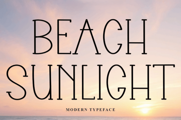 Beach Sunlight: A Slab Serif Font That Brings Elegance to Campaign Visuals