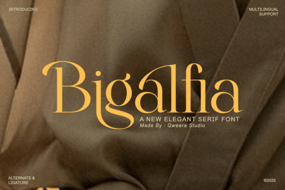 Bigalfia: A Serif Font for Elegant Design