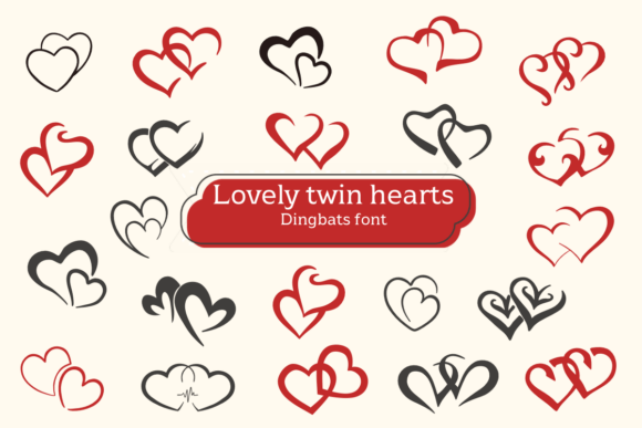 Charming Twin Hearts Font