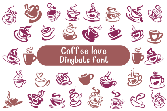 Coffee Love: A Sketched Dingbats Font for Editorial Design