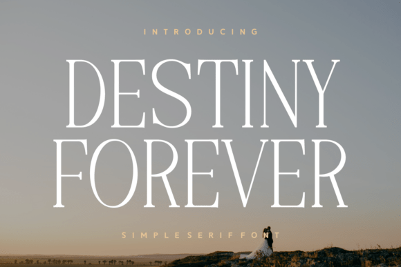Destiny Forever: A Refined Serif Font for Campaign Designers
