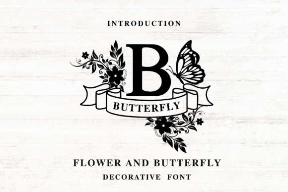 Flower and Butterfly Font for Small Business Branding That Stands Out