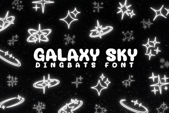 Galaxy Sky: A Celestial Font for Creative Campaigns