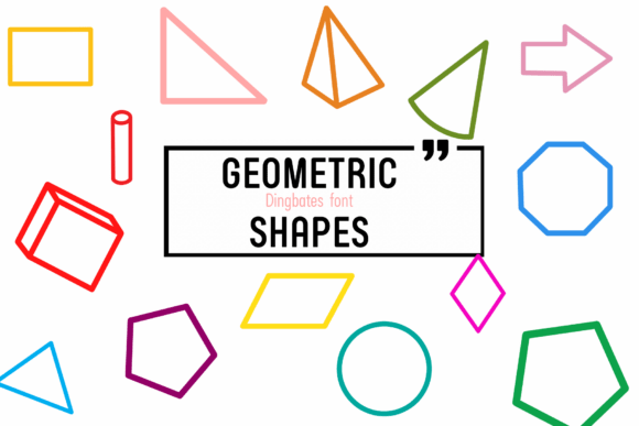 Geometric Shapes Font: Creative Projects for Handmade Sellers