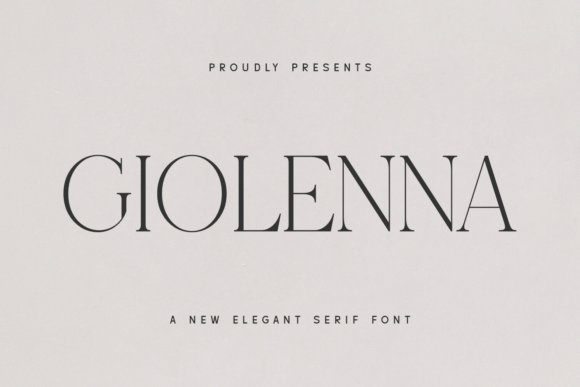 Giolenna: A Refined Serif Typeface for Digital Design