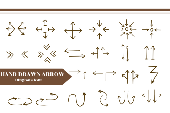 Hand Drawn Arrow: A Typeface for Editorial Design