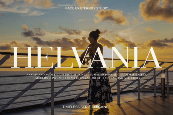 Helvania: A Designer’s Take on Timeless Serif Display Elegance