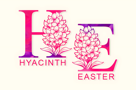 Hyacinth Easter Monogram Font