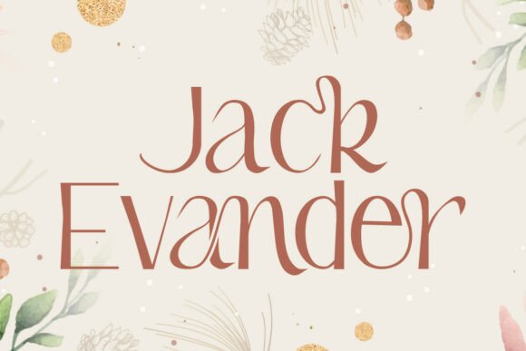 Jack Evander: A Serif Font That Elevates Small Business Branding