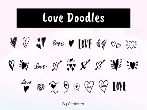 Love Doodles Font: A Touch of Romance in Design