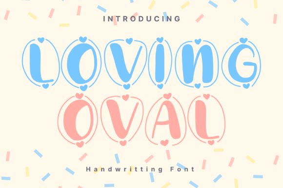 Loving Oval: A Playful Decorative Font for Editorial Storytelling
