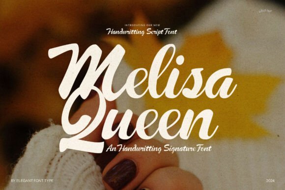 Melisa Queen Script: A Serif Font for Handmade Product Design