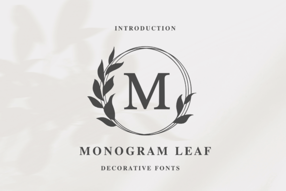 Monogram Leaf: A Decorative Font for Editorial Elegance