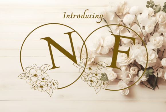 Nice Flower Monogram Font