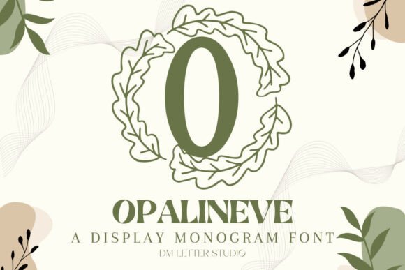 Opalineve Monogram: Elegant Font for Campaigns