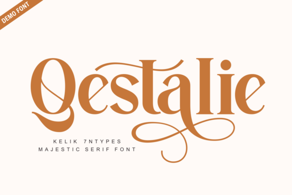 Qestalie Demo: An Elegant Serif Font for Small Business Branding