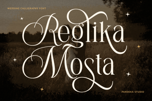 Reglika Mosta Font: A Serif Typeface for Handmade Products and Invitations