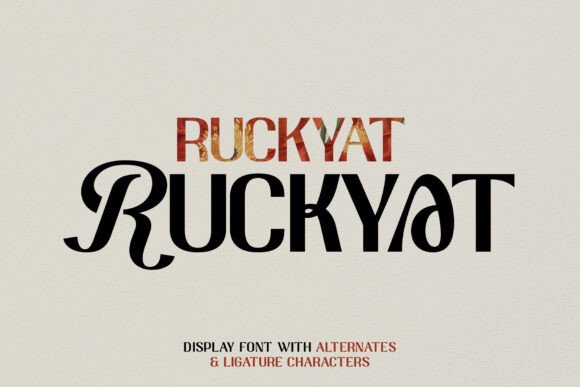 Ruckyat Display Font Brings Quiet Character to Editorial Layouts