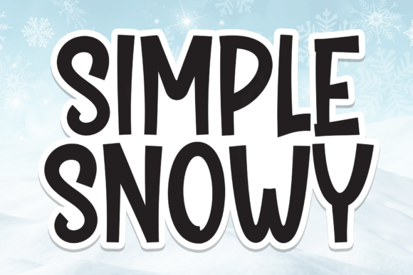 Simple Snowy Font: Handwritten Charm for Small Business Branding